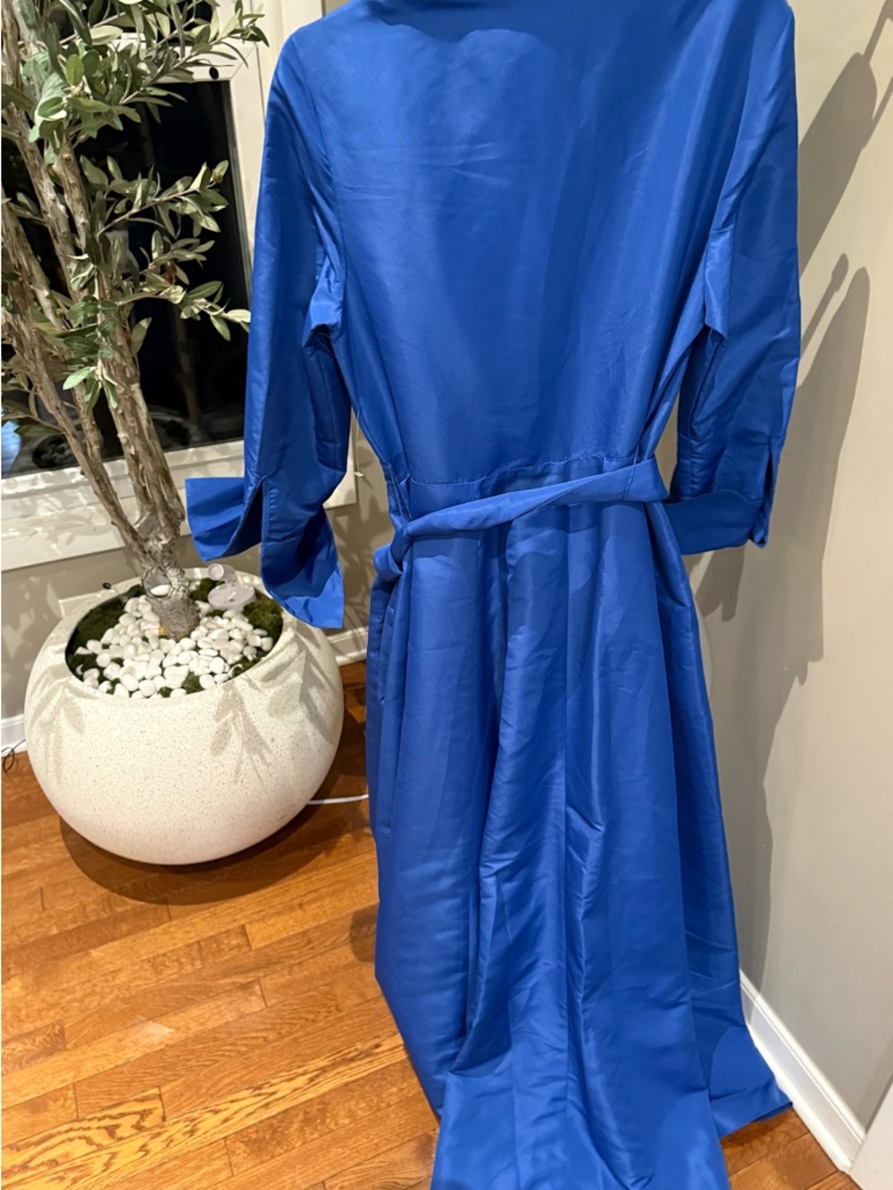 Betsy & Adam
Plus Belted Ruffle Front Ball Gown - Picture 11 of 13